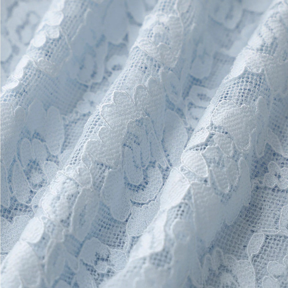 Berlook Activewear Light Blue Layered Lace Skirt - Picture 6 of 7
